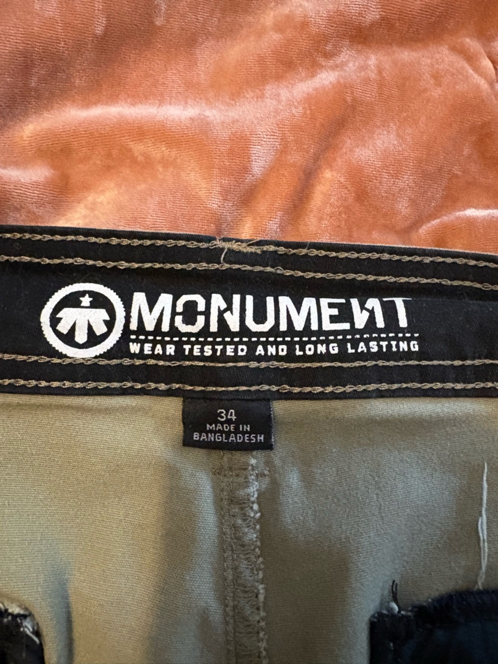 Monument Classic Olive Cargo Shorts for Men - Picture 3 of 7